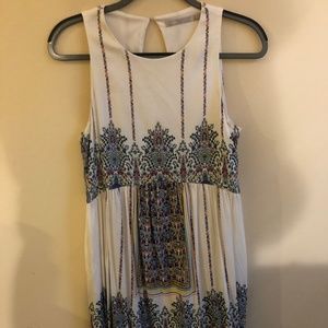 Zara Trafaluc Patterned Dress Size L